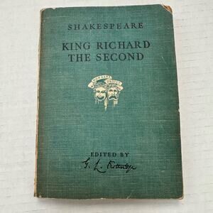 The Tragedy of King Richard The Second William Shakespeare Vintage Book